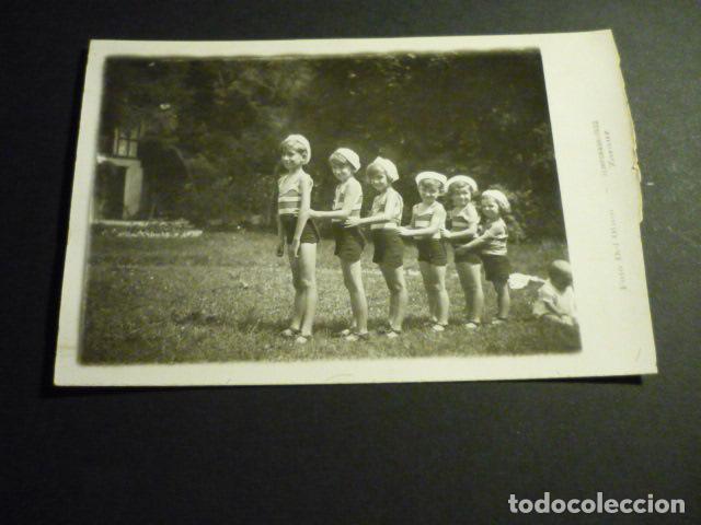 Cartes Postales: ZARAUZ GUIPUZCOA GRUPO DE HERMANOS 1932 DEL OLMO FOTOGRAFO POSTAL FOTOGRAFICA