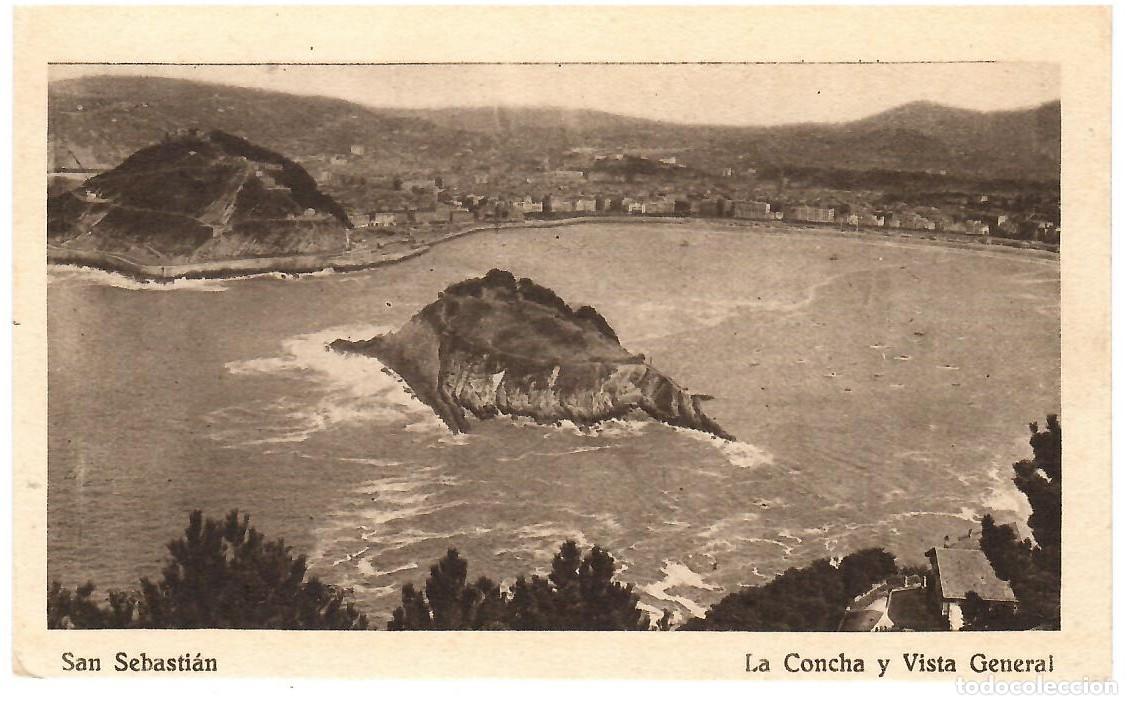 Postales: SAN SEBASTIAN / LA CONCHAY VISTA GENERAL / EDICIONES M. ARRIBAS / SIN FRANQUEAR