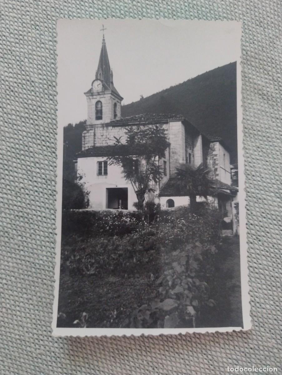 Postales: ALZOLA (Guip&uacute;zcoa) Postal Iglesia Parroquial. FOTO MARIN, San Sebasti&aacute;n. Circulada.