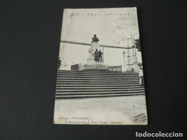 Postales: BILBAO PORTUGALETE MONUMENTO A DON VICTOR CHAVARRI