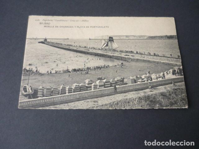 Postales: BILBAO MUELLE DE CHURRUCA Y PLAYA DE PORTUGALETE