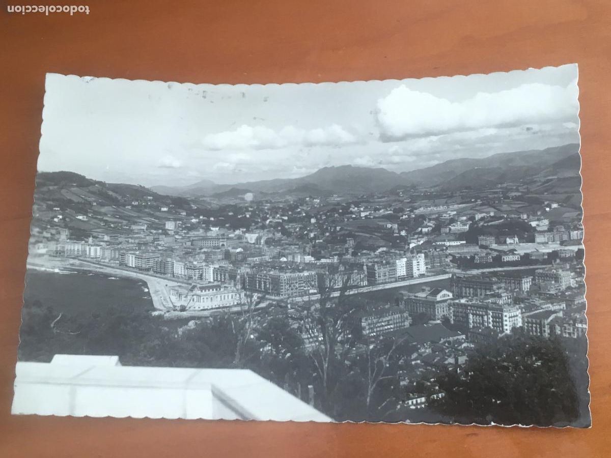 Postais: barrio gros desde monte ulia san sebastian postal original fotografica circulada