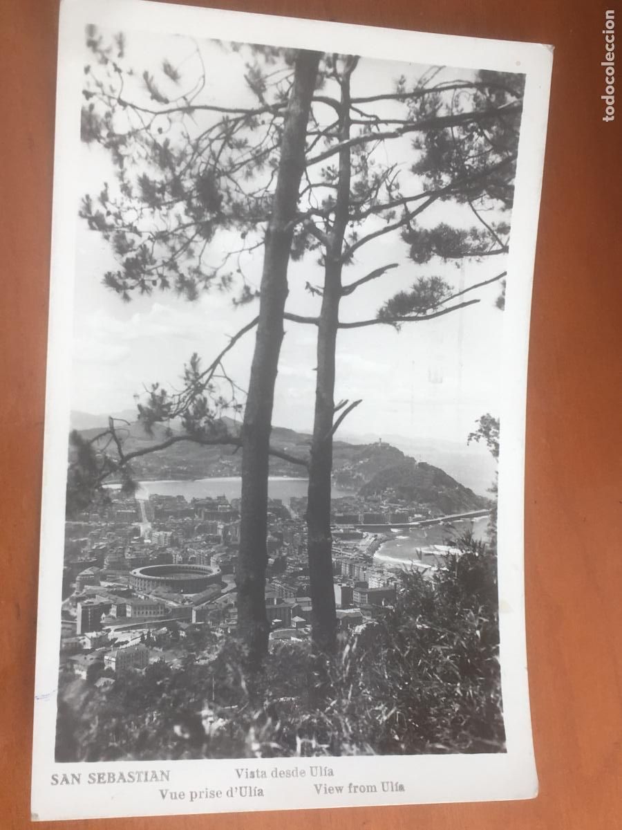 Postais: vista desde ulia san sebastian postal original fotografica circulada