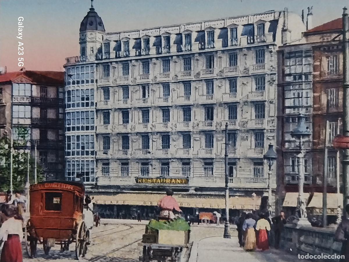 Postales: HOTEL INGLATERRA BILBAO ED CASTA&Ntilde;EIRA ALVAREZ LEVENFELD SC ORIGINAL ANIMADA CARRUAJES