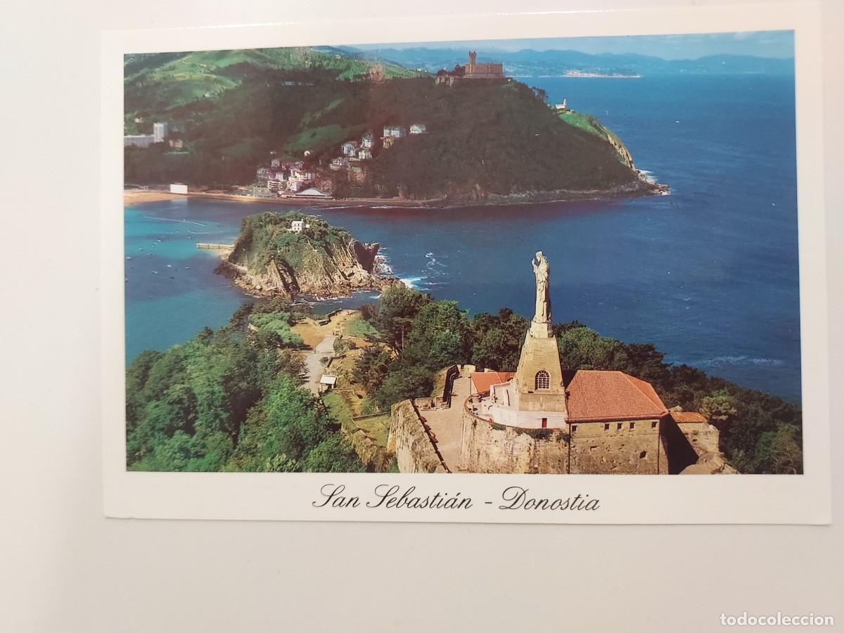 Postales: POSTAL SAN SEBASTIAN MONUMENTO SAGRADO CORAZON MONTE IGUELDO. SIN CIRCULAR