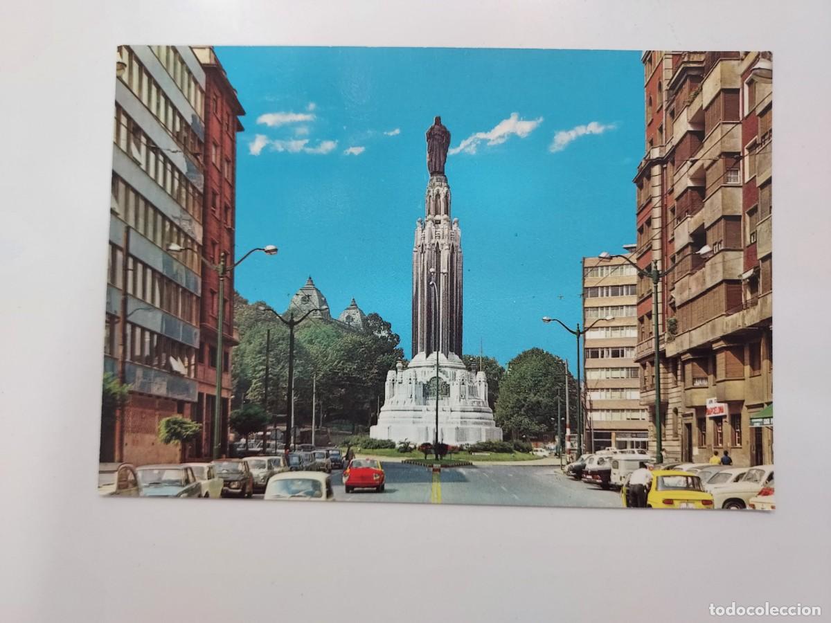 Postales: POSTAL BILBAO MONUMENTO SAGRADO CORAZON. 1970. SIN CIRCULAR