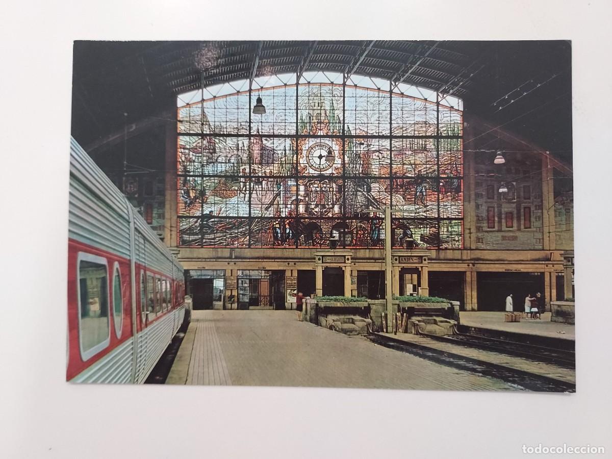 Postales: POSTAL BILBAO ESTACION DE ABANDO INTERIOR. 1966. SIN CIRCULAR