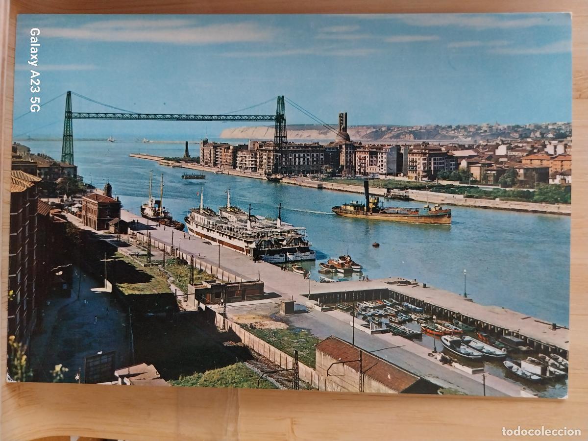 Postales: PUENTE VIZCAYA BILBAO ED SAN CAYETANO BEASCOA 7275 SC ORIGINAL ANIMADA BARCOS PUERTO
