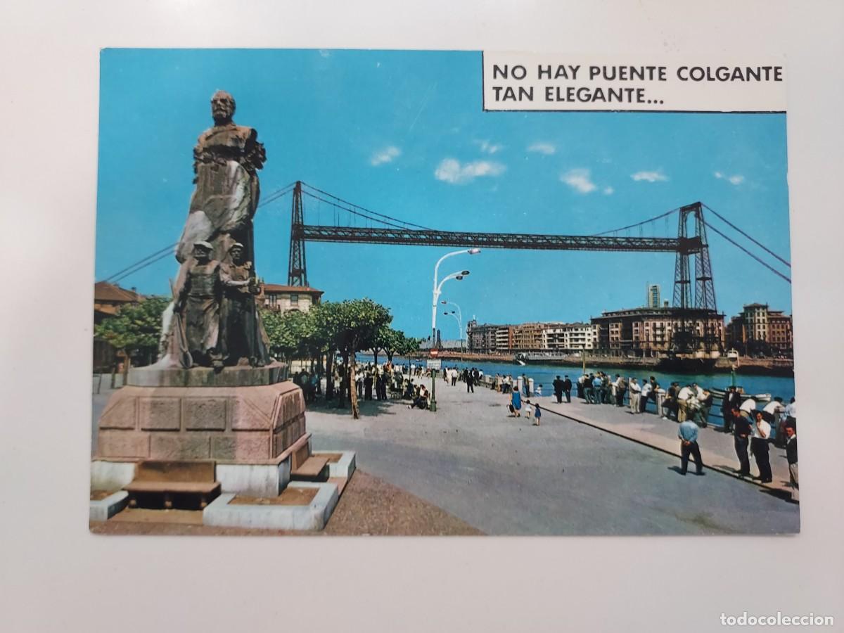 Postales: POSTAL PORTUGALETE NO HAY PUENTE COLGANTE TAN ELEGANTE. 1966. SIN CIRCULAR. VIZCAYA