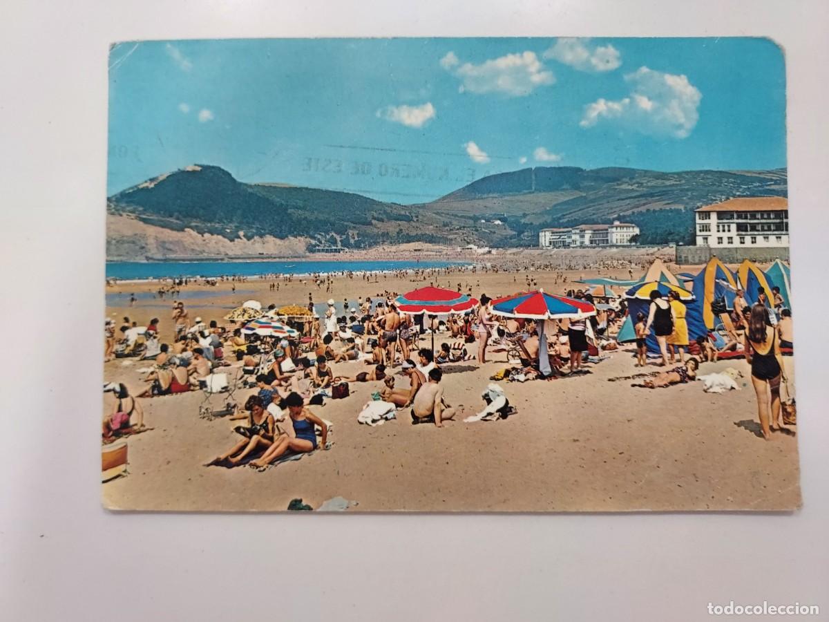 Postales: POSTAL PLENCIA PLAYA. CIRCULADA. VIZCAYA. VER TRASERA, REUTILIZADA
