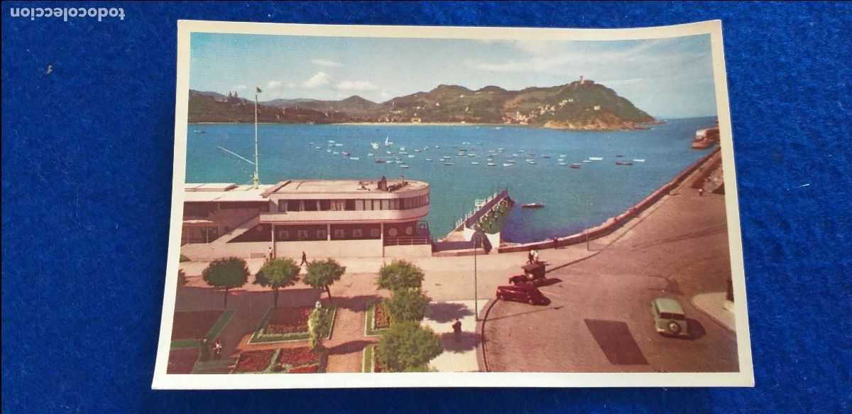 Postales: POSTAL DE SAN SEBASTIAN (Guipuzcoa) N&ordm; 4 CLUB NAUTICO Y BAHIA. Ed. ESPERON. NO Circulada. 1960