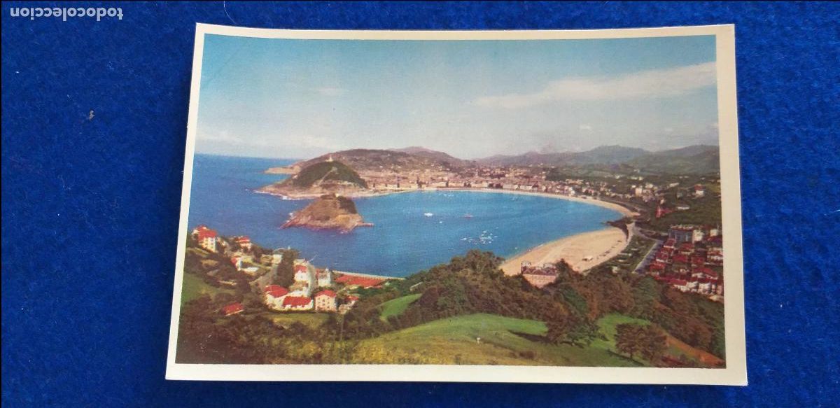 Postales: POSTAL ANTIGUA. SAN SEBASTIAN, VISTA DESDE el monte IGUELDO. N&ordm; 13