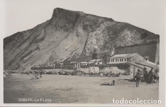 Postales: GUIPUZCOA ZUMAYA SIN ESCRIBIR LA PLAYA