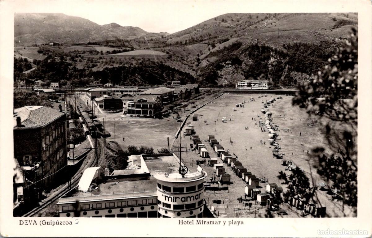 Postales: Deva (Guip&uacute;zcoa) - Hotel Miramar y Playa - Manipel - 142x91mm