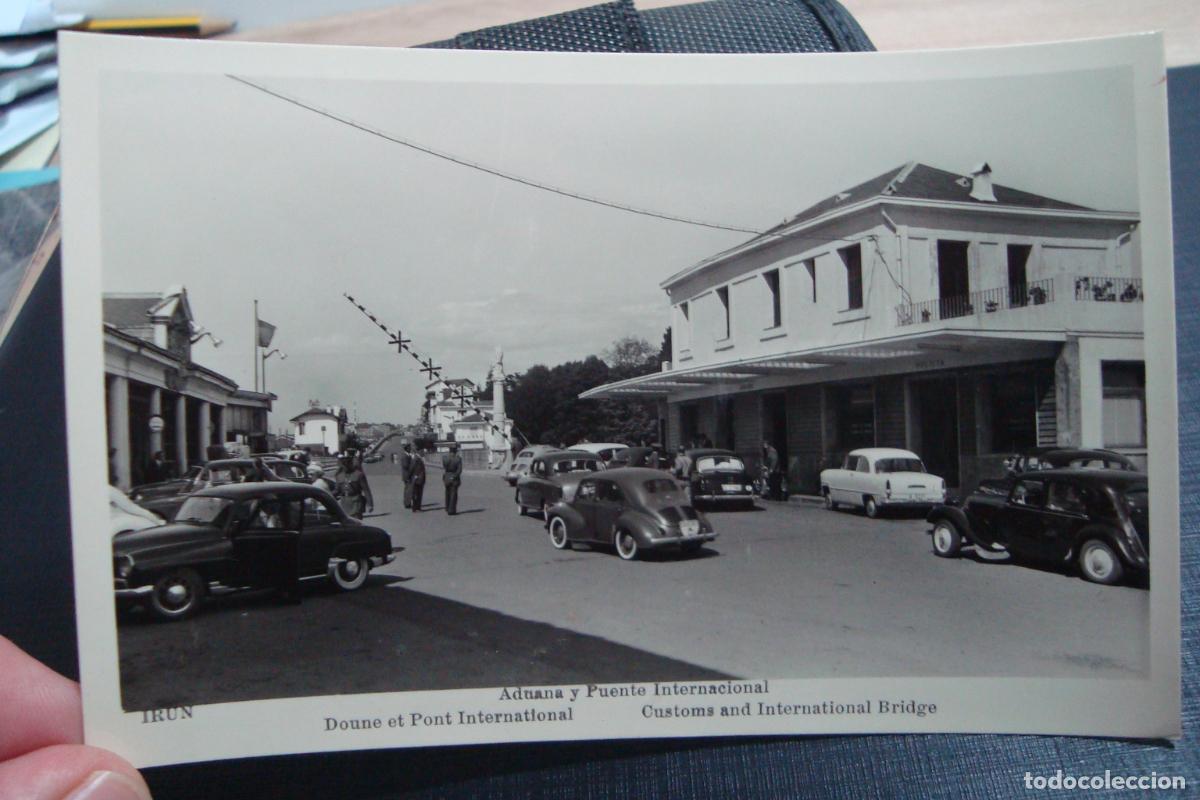 Postales: ANTIGUA POSTAL ADUANA Y PUENTE INTERNACIONAL. MANIPEL 1958