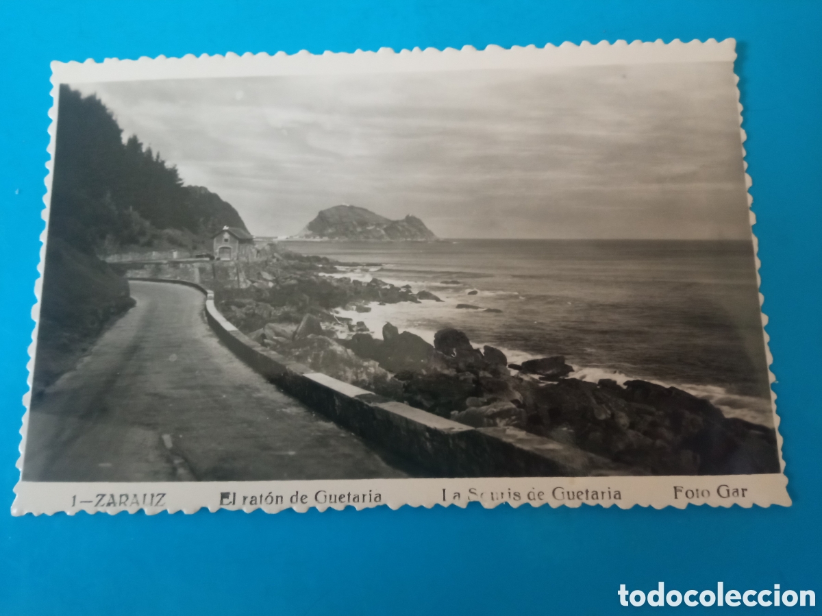 Cartoline: Antigua postal fotogr&aacute;fica, Zarauz, El rat&oacute;n de Guetaria