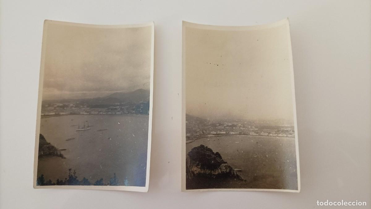 Postales: 2 FOTOGRAFIAS DE LA CONCHA DE SAN SEBASTIAN, A&Ntilde;OS 30 / 40, MIDE 8,5 X 5,5 CMS.