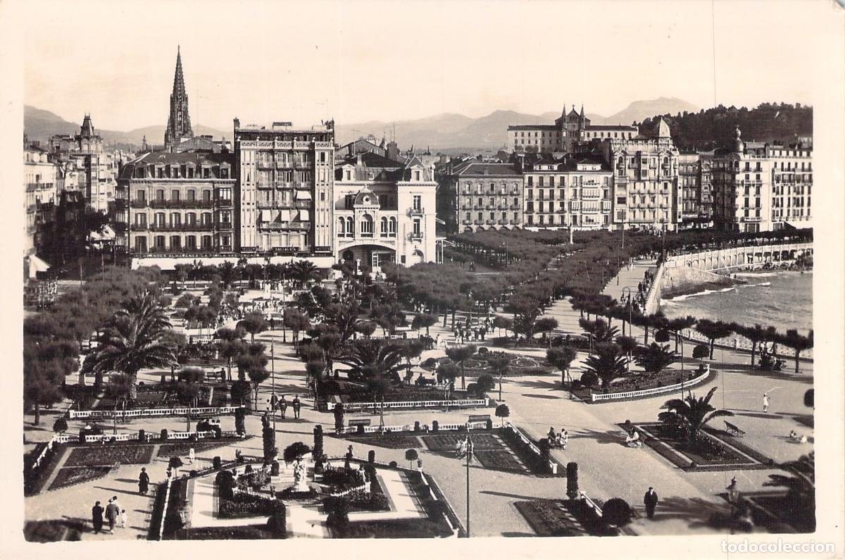 Postales: Postal de los Jardines de Alderdi-Eder en San Sebasti&aacute;n