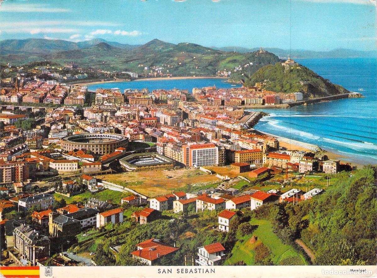 Postales: Postal de San Sebasti&aacute;n vista desde el Monte Ulia