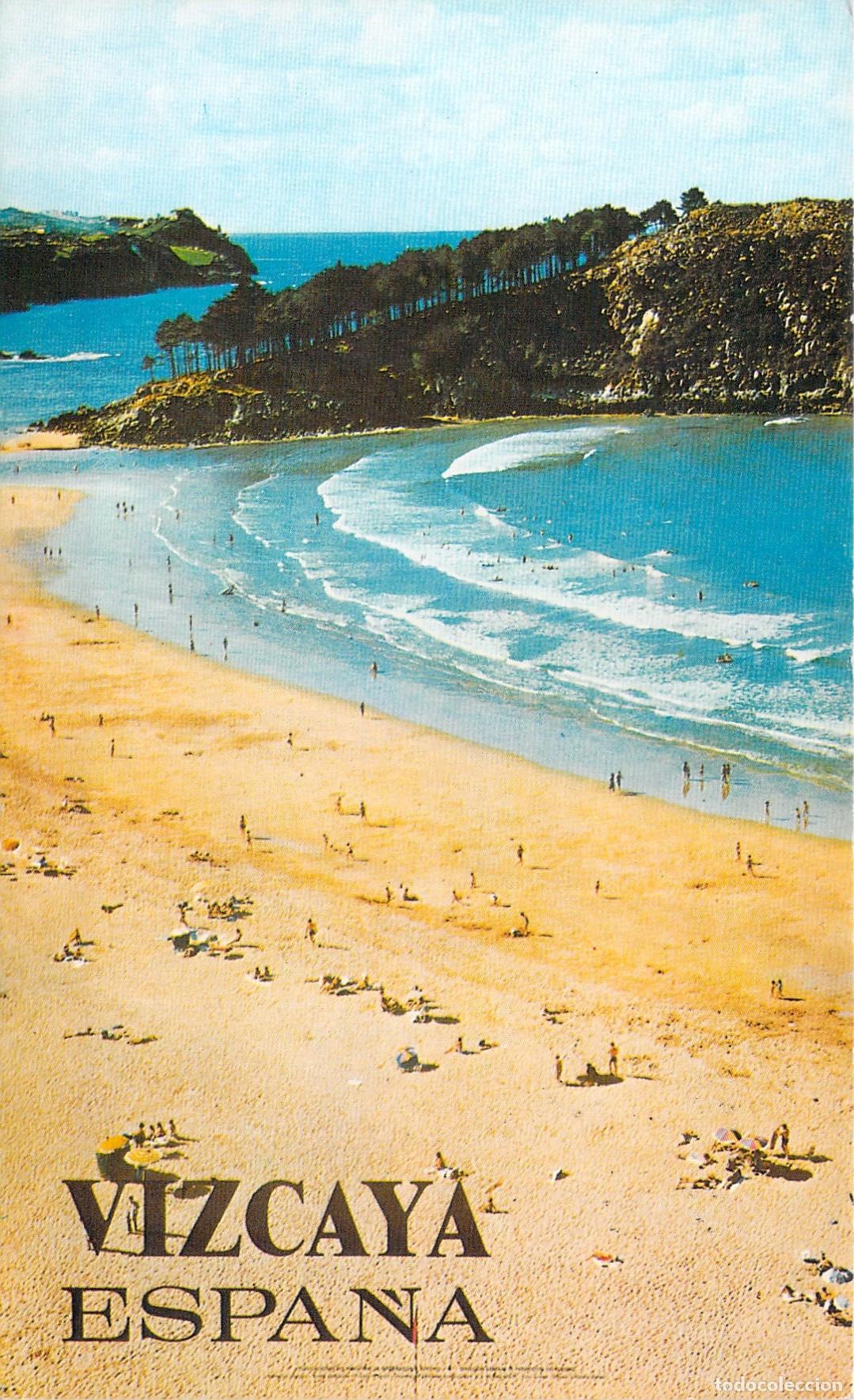 Postales: Postal de paisaje de playa en Vizcaya, Espa&ntilde;a