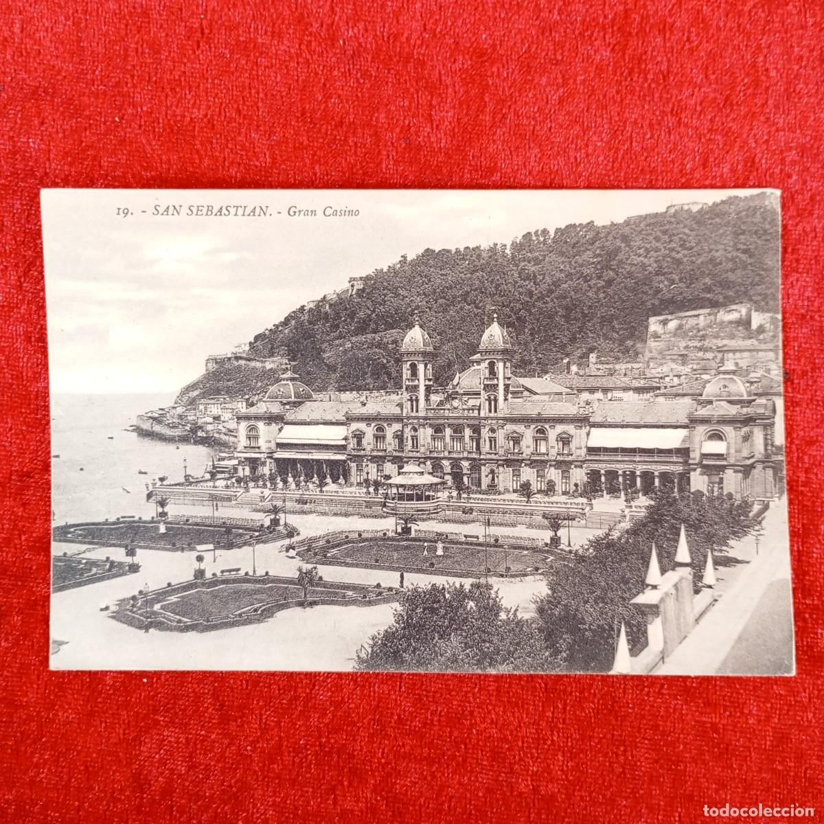 Postales: POSTAL - SAN SEBASTIAN - GRAN CASINO - 19 - G. G. GALARZA - RAR&Iacute;SIMA / 879