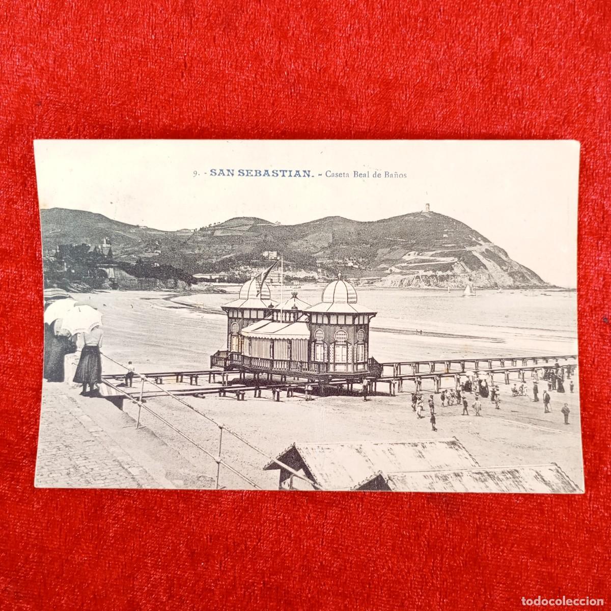 Postales: POSTAL - SAN SEBASTIAN - CASETA BEAL DE BA&Ntilde;OS - G. G. GALARZA - RAR&Iacute;SIMA / 885