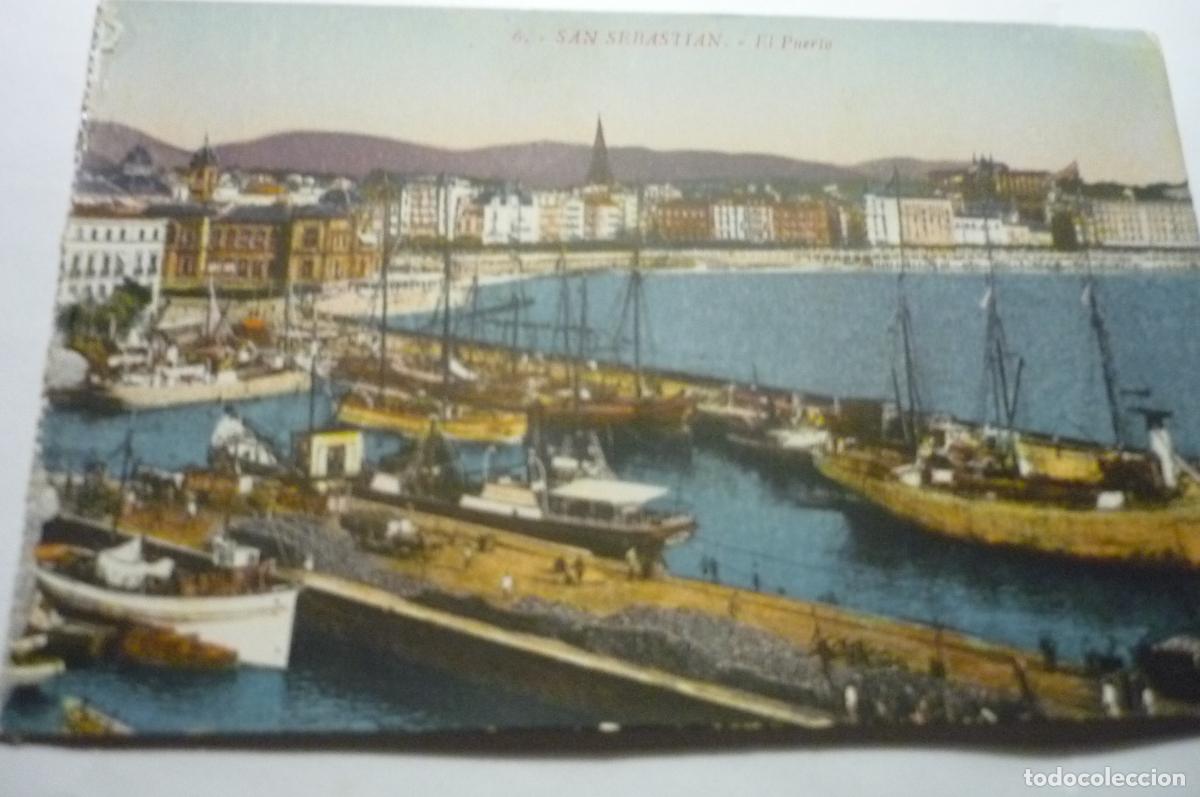 Postales: postal san sebastian .-puerto