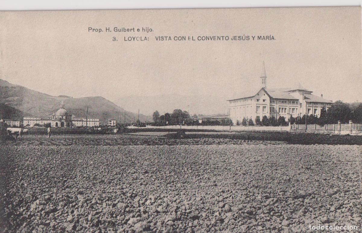 Postales: LOYOLA (GUIPUZCOA) VISTA CON EL CONVENTO JES&Uacute;S Y MARIA &ndash; H.GUIBERT E HIJO N&ordm;3 &ndash; HAUSER Y MENET &ndash; S/C