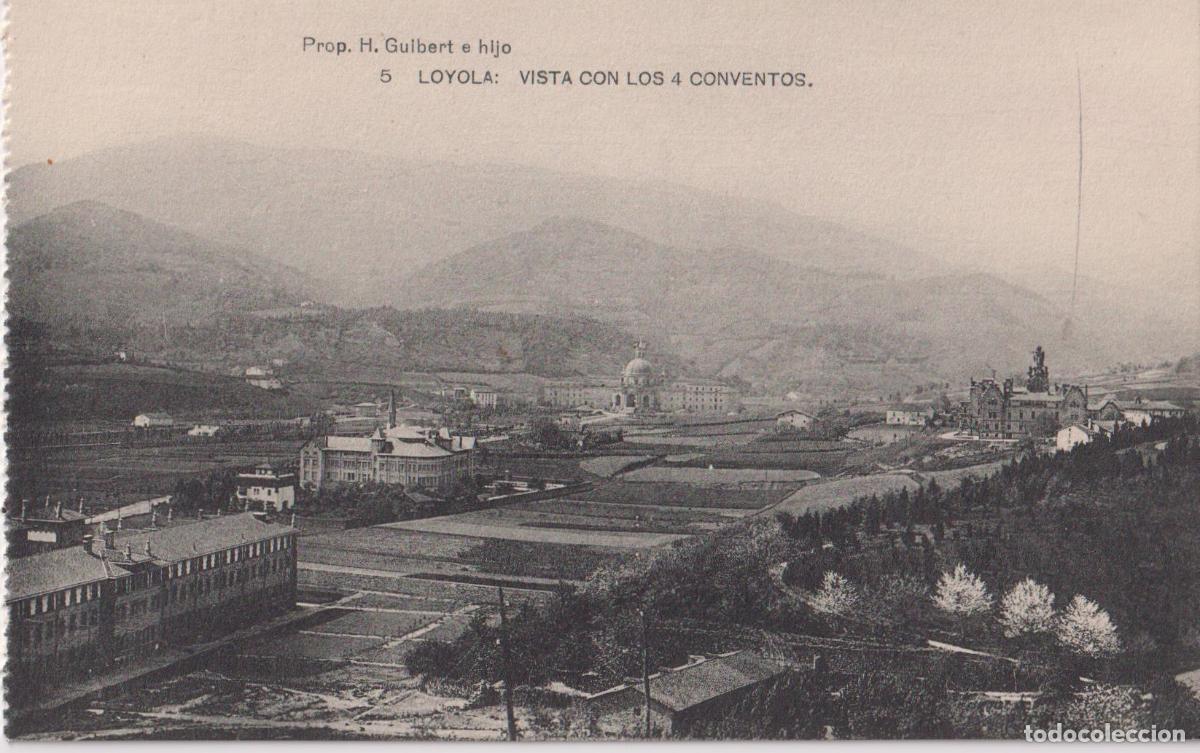 Postales: LOYOLA (GUIPUZCOA) VISTA CON LOS CUATRO CONVENTOS &ndash; H.GUIBERT E HIJO N&ordm;5 &ndash; HAUSER Y MENET &ndash; S/C