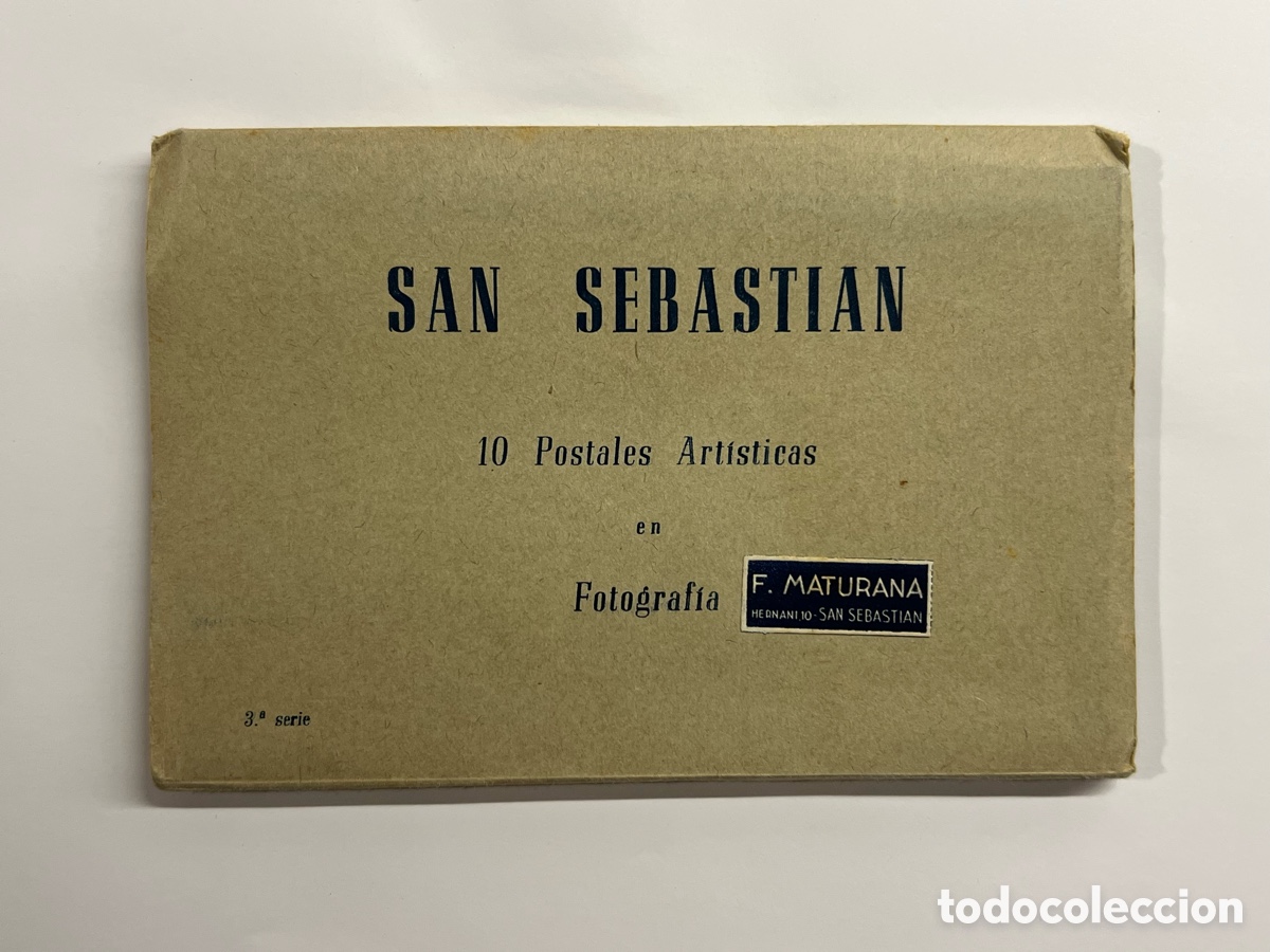 Postales: SAN SEBASTIAN 10 POSTALES ARTISTICAS en Fotograf&iacute;a 3a. Serie, Edic. J. Garc&iacute;a Garrabella