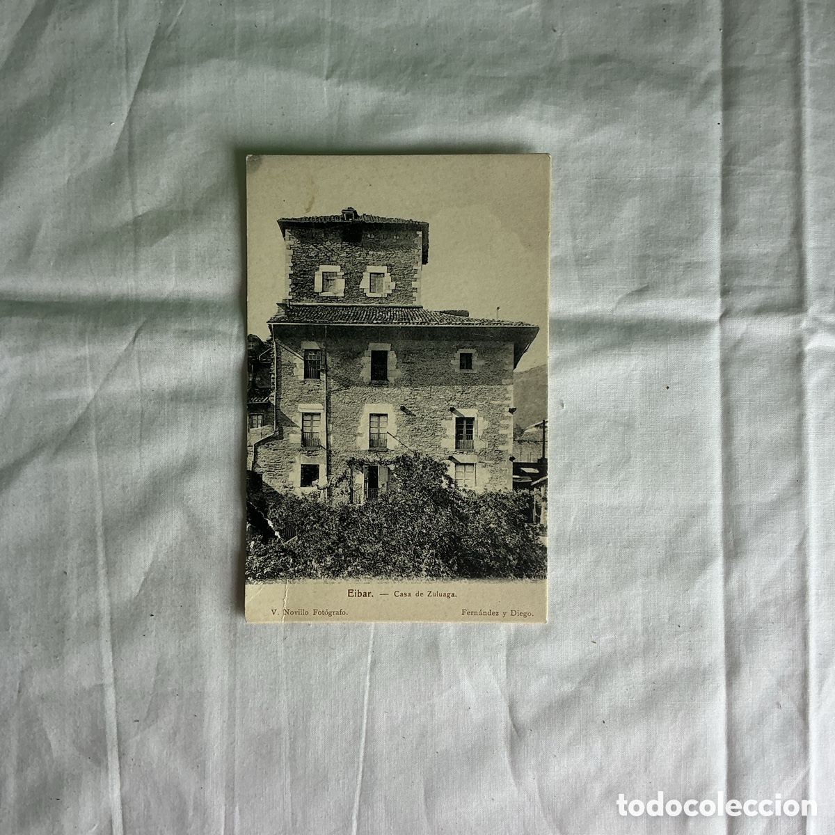 Postales: Postal &Eacute;ibar Casa de Zuloaga Blanco y negro Original de la &eacute;poca 1910-1920