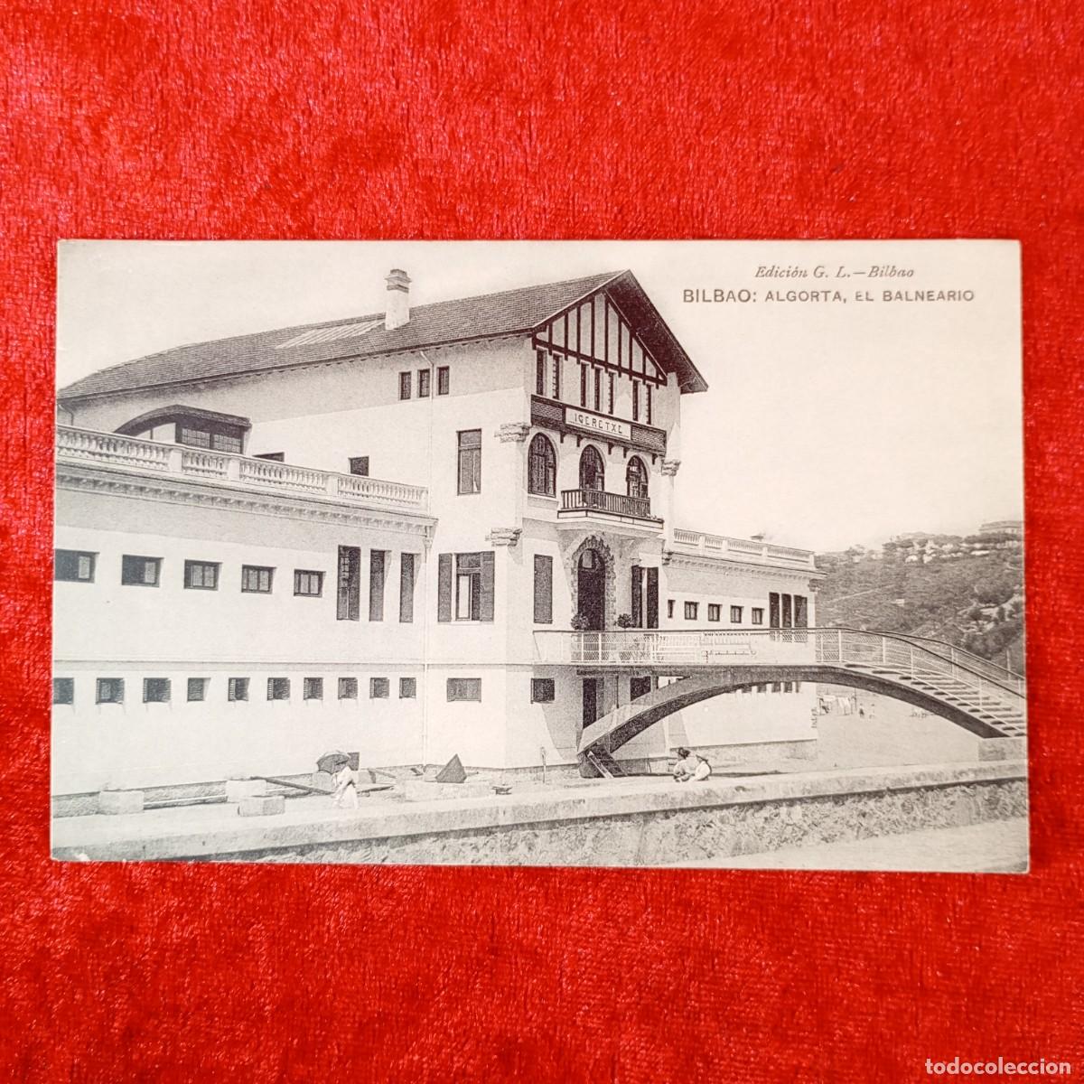 Postales: POSTAL - BILBAO - ALGORITA, EL BALNEARIO - EDICI&Oacute;N G. L. - RAR&Iacute;SIMA / 1802