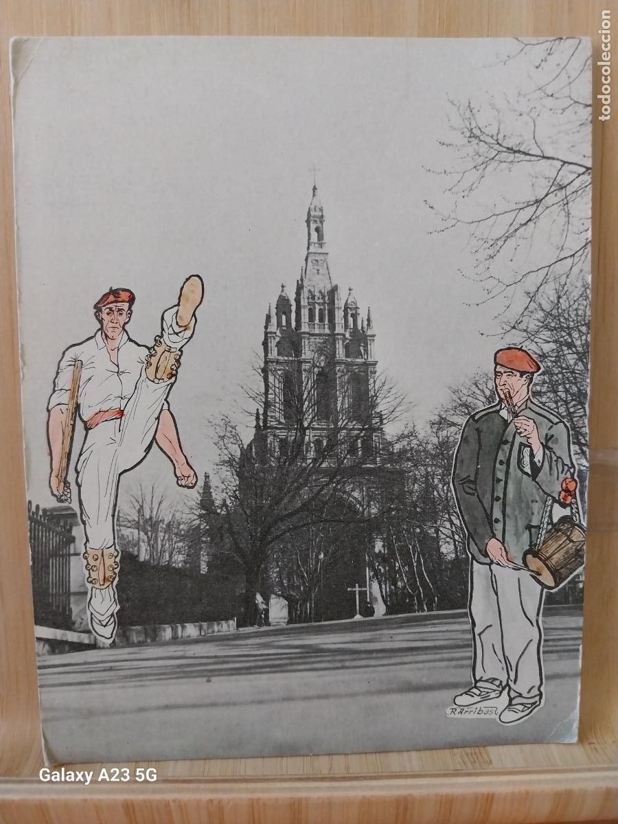 Postales: NUESTRA SE&Ntilde;ORA BEGO&Ntilde;A BILBAO ED ARCHE DANZARIS ILUSTRACION A&Ntilde;O 1961 POSTAL ESCRITA