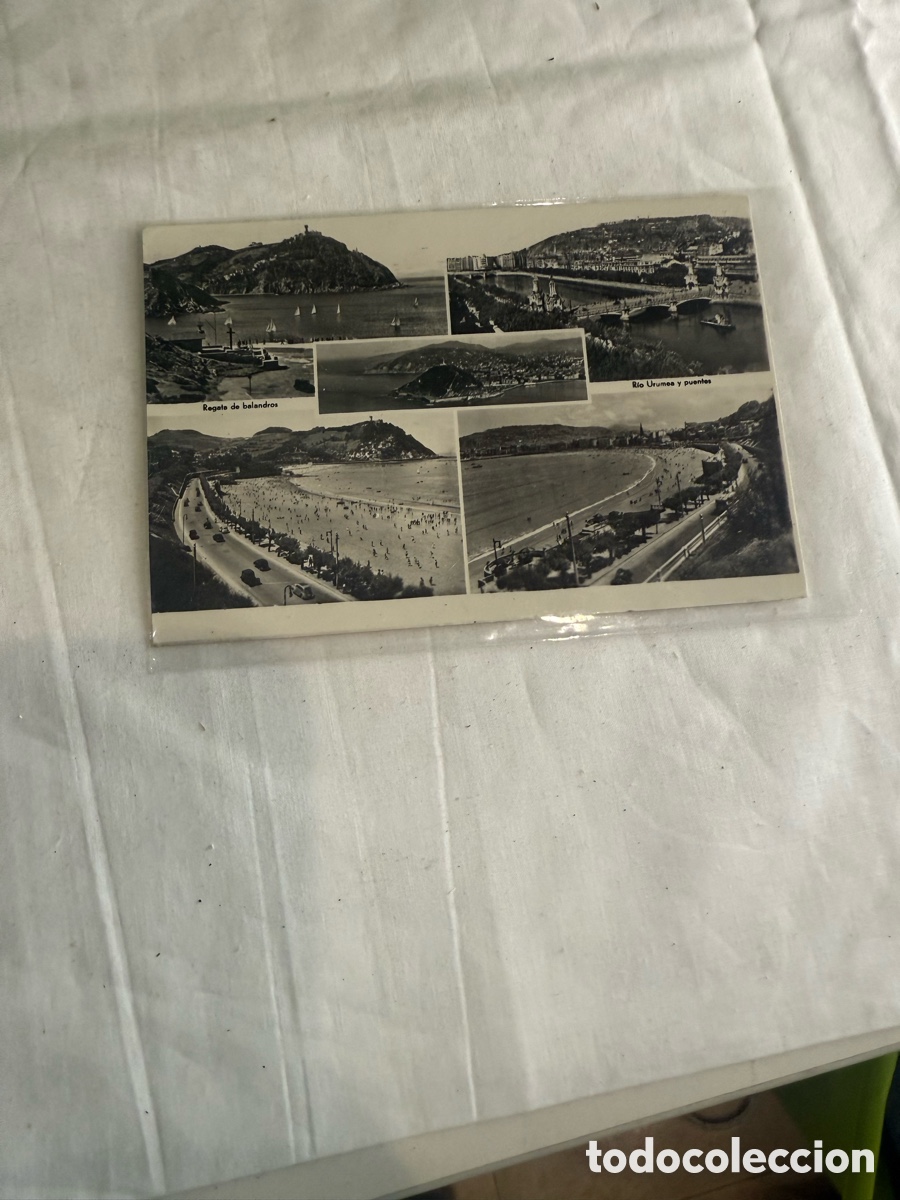 Postales: Postal San Sebasti&aacute;n 1961 Vistas panor&aacute;micas Blanco y negro Original de la &eacute;poca