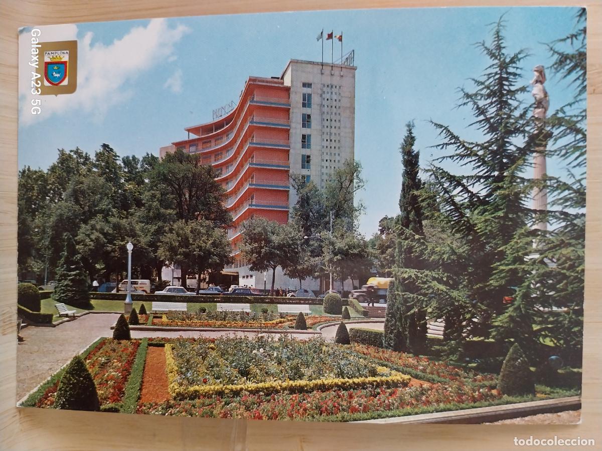 Postales: HOTEL TRES REYES PAMPLONA MONUMENTO INMACULADA ED FISA 26 SC ORIGINAL ANIMADA