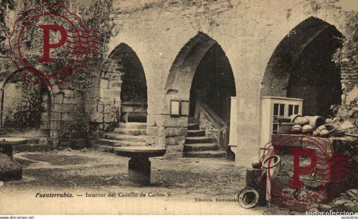 Postales: GUIPUZCOA. FUENTERRABIA. INTERIOR DEL CASTILLO DE CARLOS V