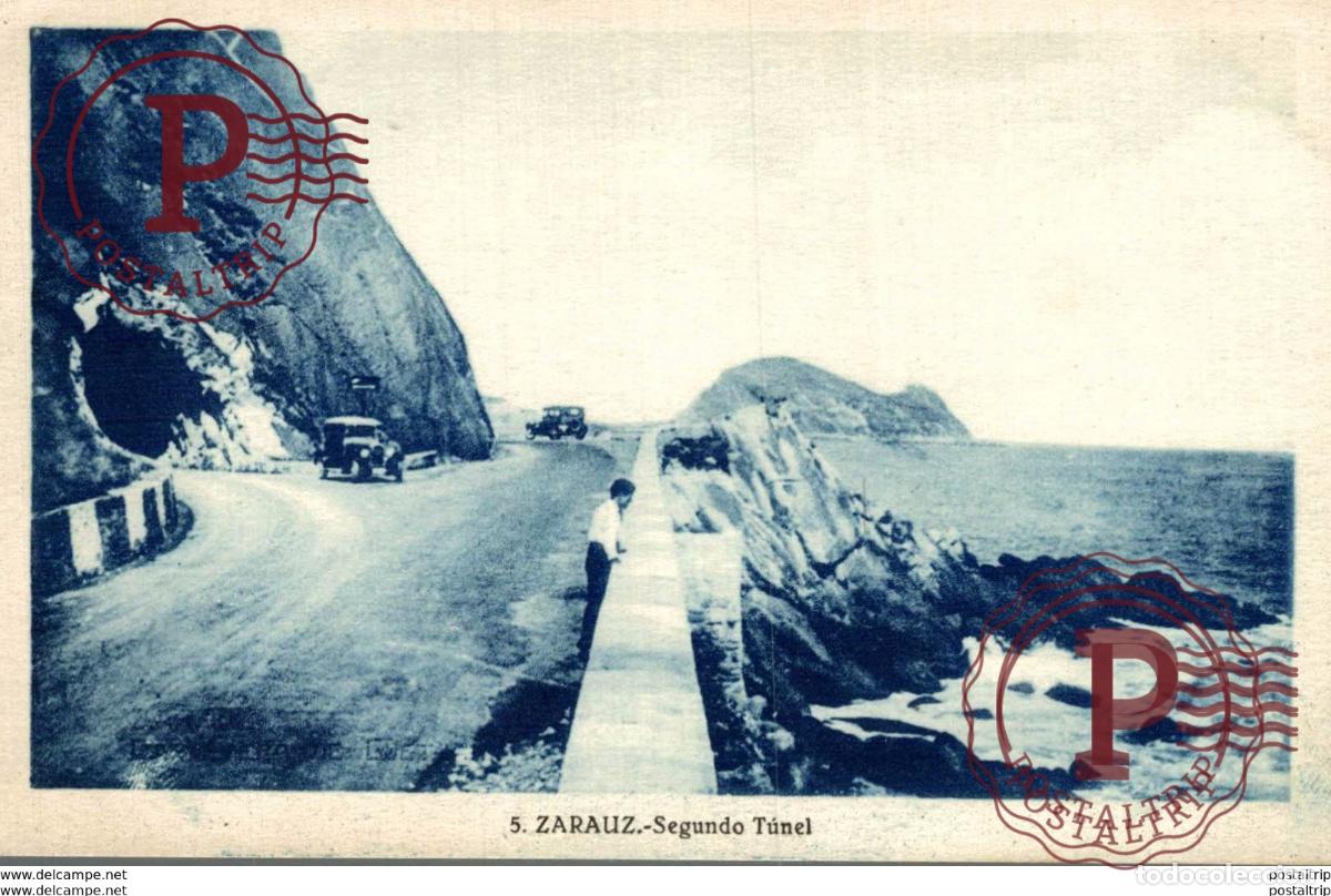 Postales: ZARAUZ. SEGUNDO TUNEL