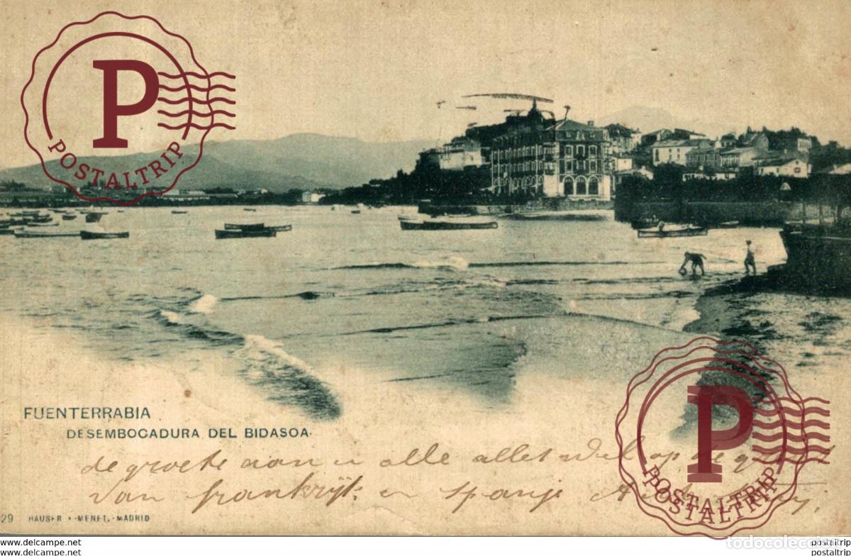 Cartoline: FUENTERRABIA DESEMBOCADURA DEL BIDASOA HAUSER MENET