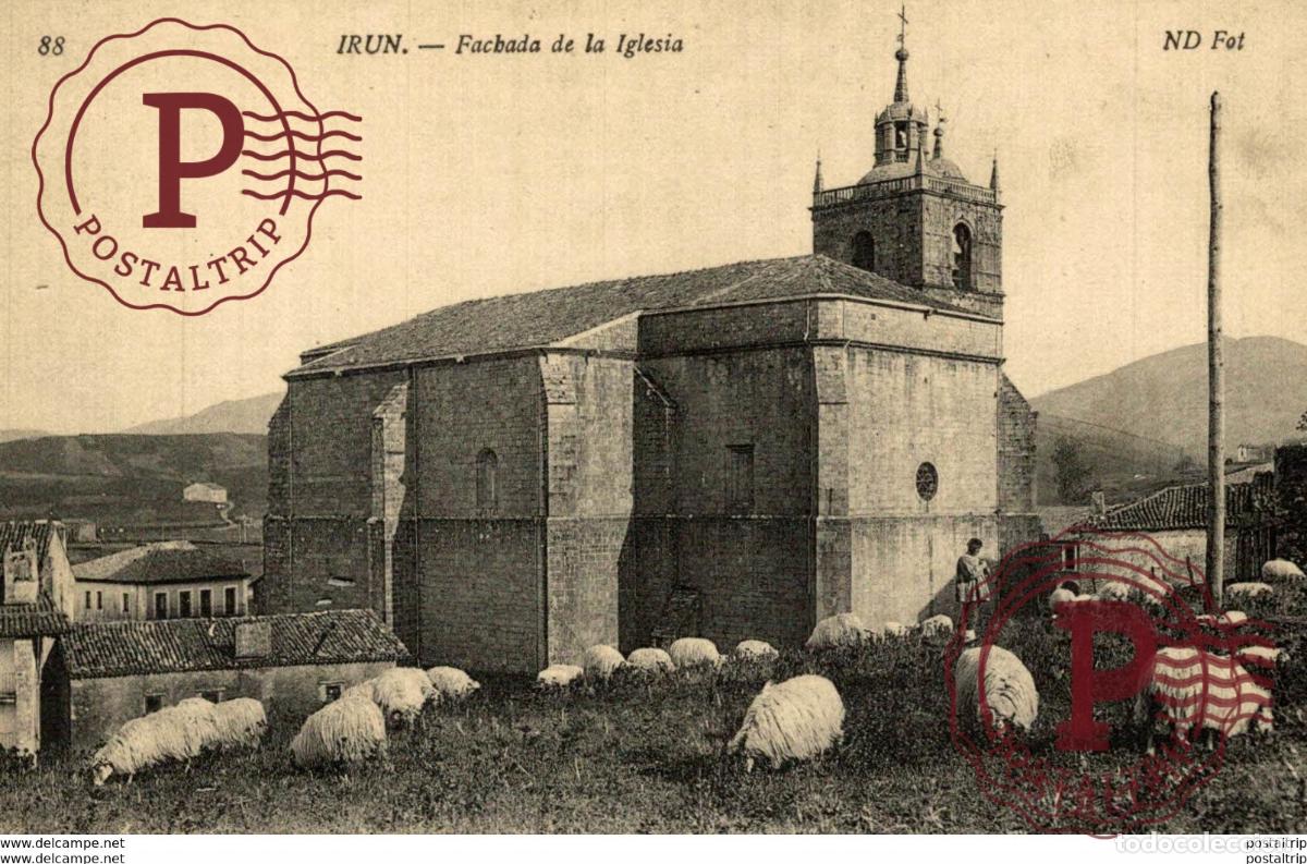 Postkarten: IRUN FACHADA DE LA IGLESIA - GUIPOZCOA IRUN