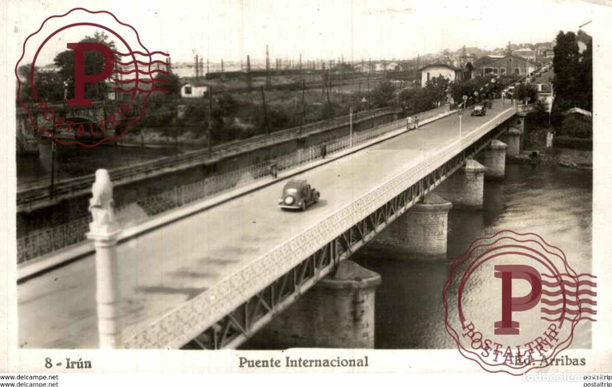Postales: IRUN PUENTE INTERNACIONAL