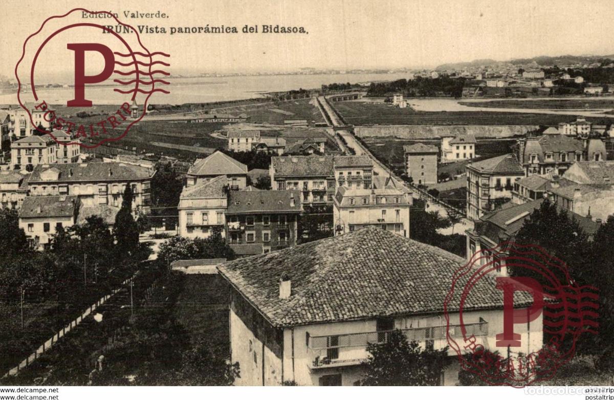 Postales: VISTA PANORAMICA DEL BIDASOA