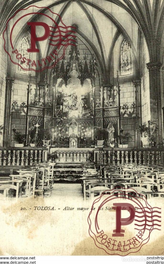 Postales: TOLOSA. ALTAR MAYOR DE LAS SIERVAS DE JESUS