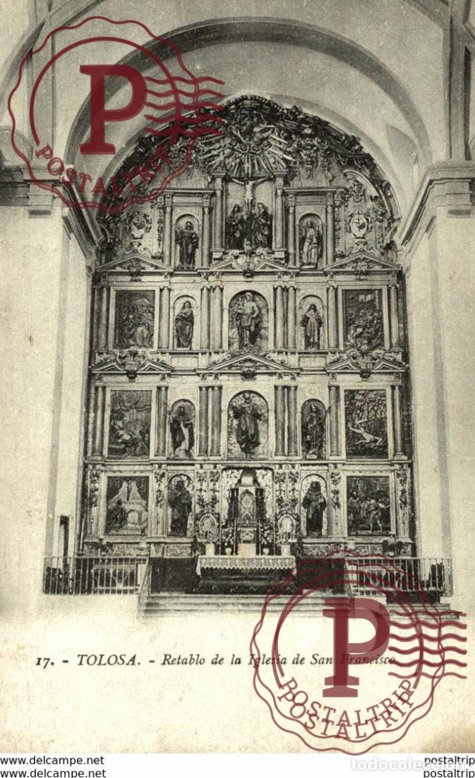 Postales: TOLOSA. RETABLO DE LA IGLESIA SAN FRANCISCO