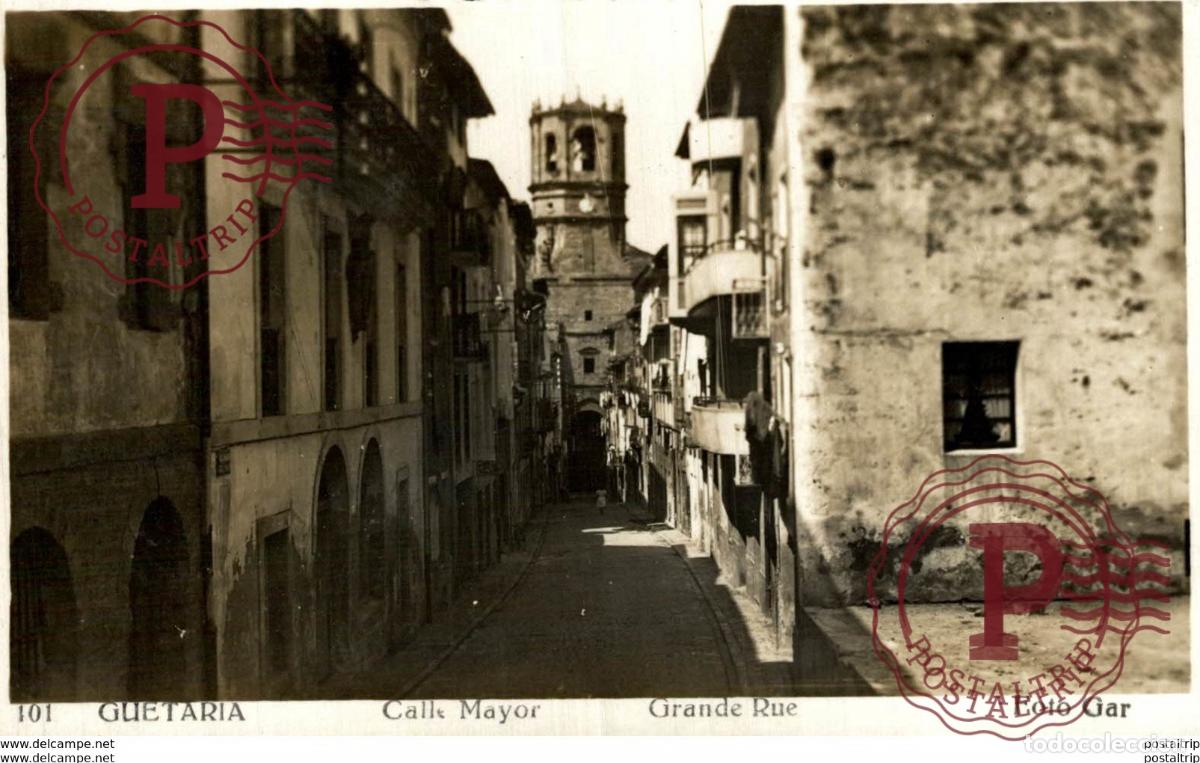 Postcards: GUETARIA. CALLE MAYOR