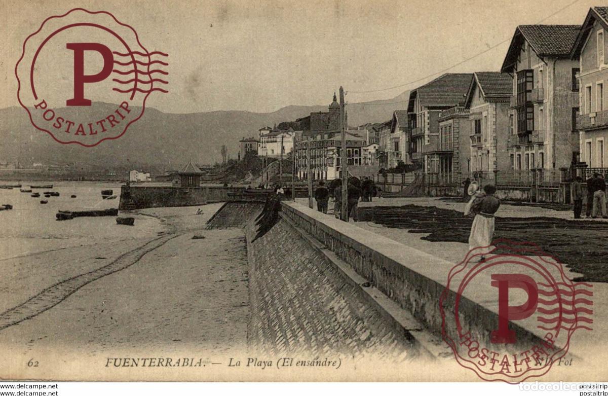 Postales: FUENTERRABIA, PLAYA. EL ENSANDRE