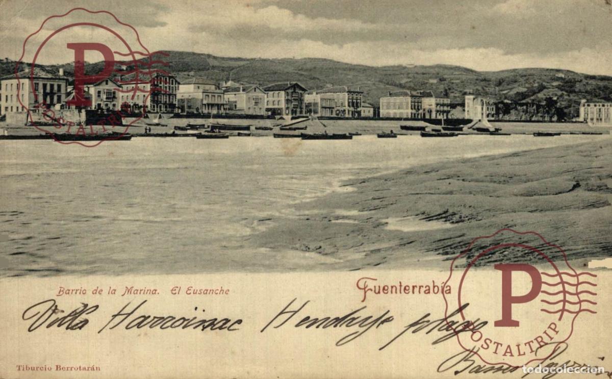 Postales: GUIPUZCOA. FUENTERRABIA - BARRIO DE LA MARINA.- EL ENSANCHE