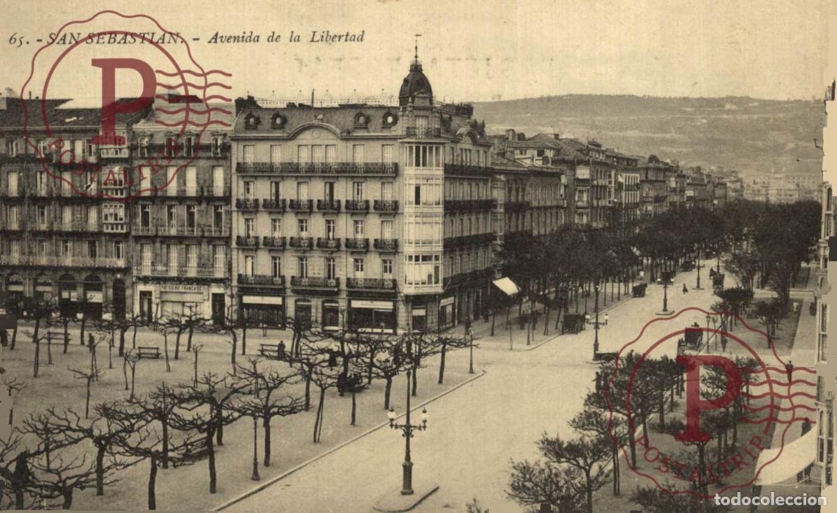 Postales: GUIPUZCOA. SAN SEBASTIAN. AVENIDA DE LIBERTAD