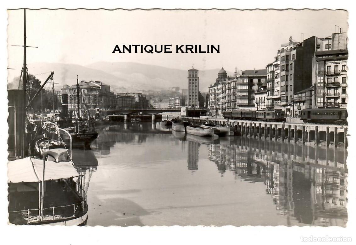 Postales: BILBAO N&ordm; 61 RIA Y MUELLE DE RIPA / GARCIA GARRABELLA / SIN FRANQUEAR