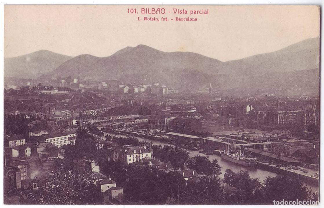 Postales: Bilbao (Vizcaya): Vista parcial. L. Roisin. No circulada (A&ntilde;os 20)
