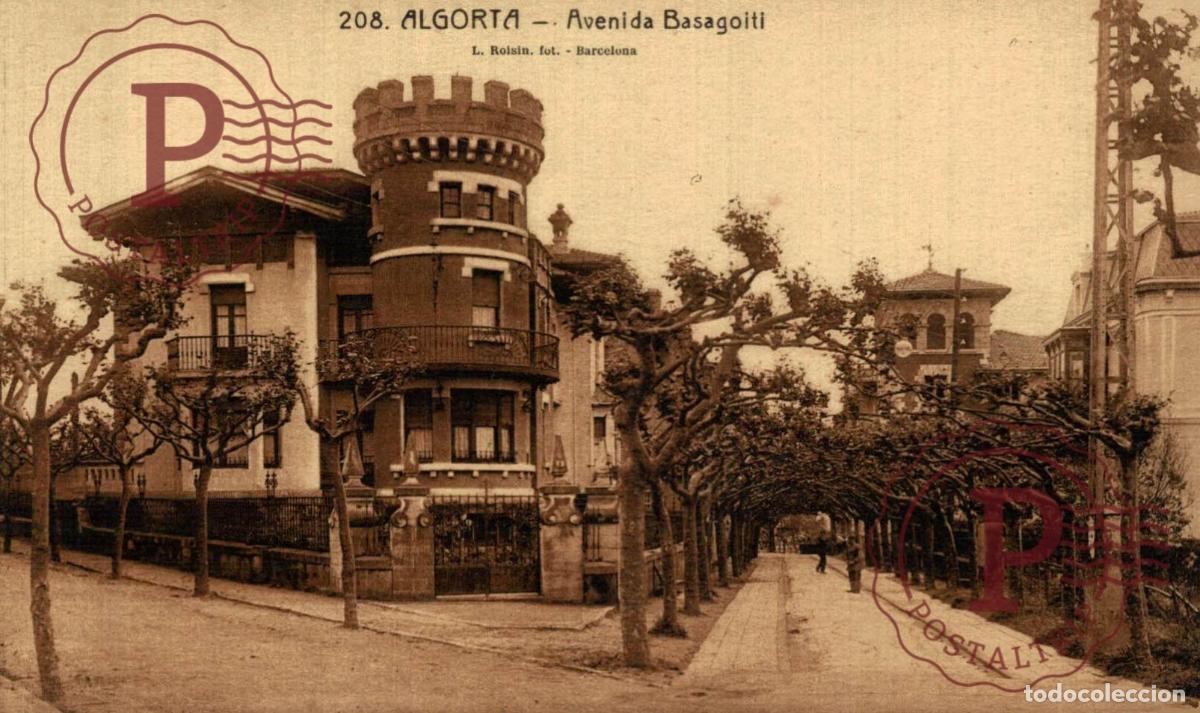 Postales: VIZCAYA. ALGORTA. AVENIDA BASAGOITI